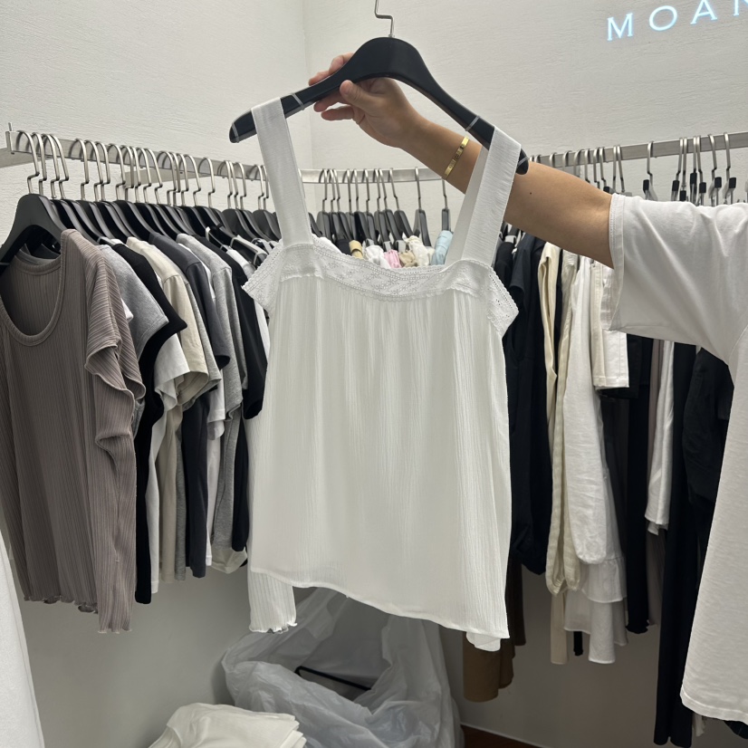 MOANA東大門㊣實拍女裝新款推薦休閑熱賣人氣時尚真品吊帶背心MOANA吊帶/背心