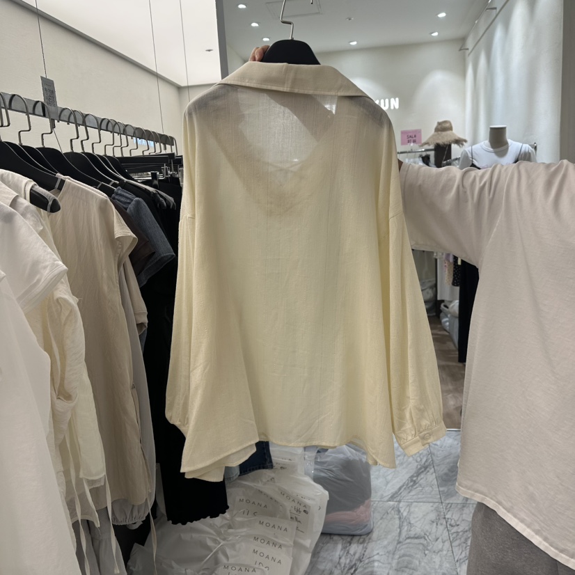MOANA東大門㊣實拍女裝新品人氣職業熱賣時尚真品襯衫蕾絲衫MOANA襯衫/蕾絲衫