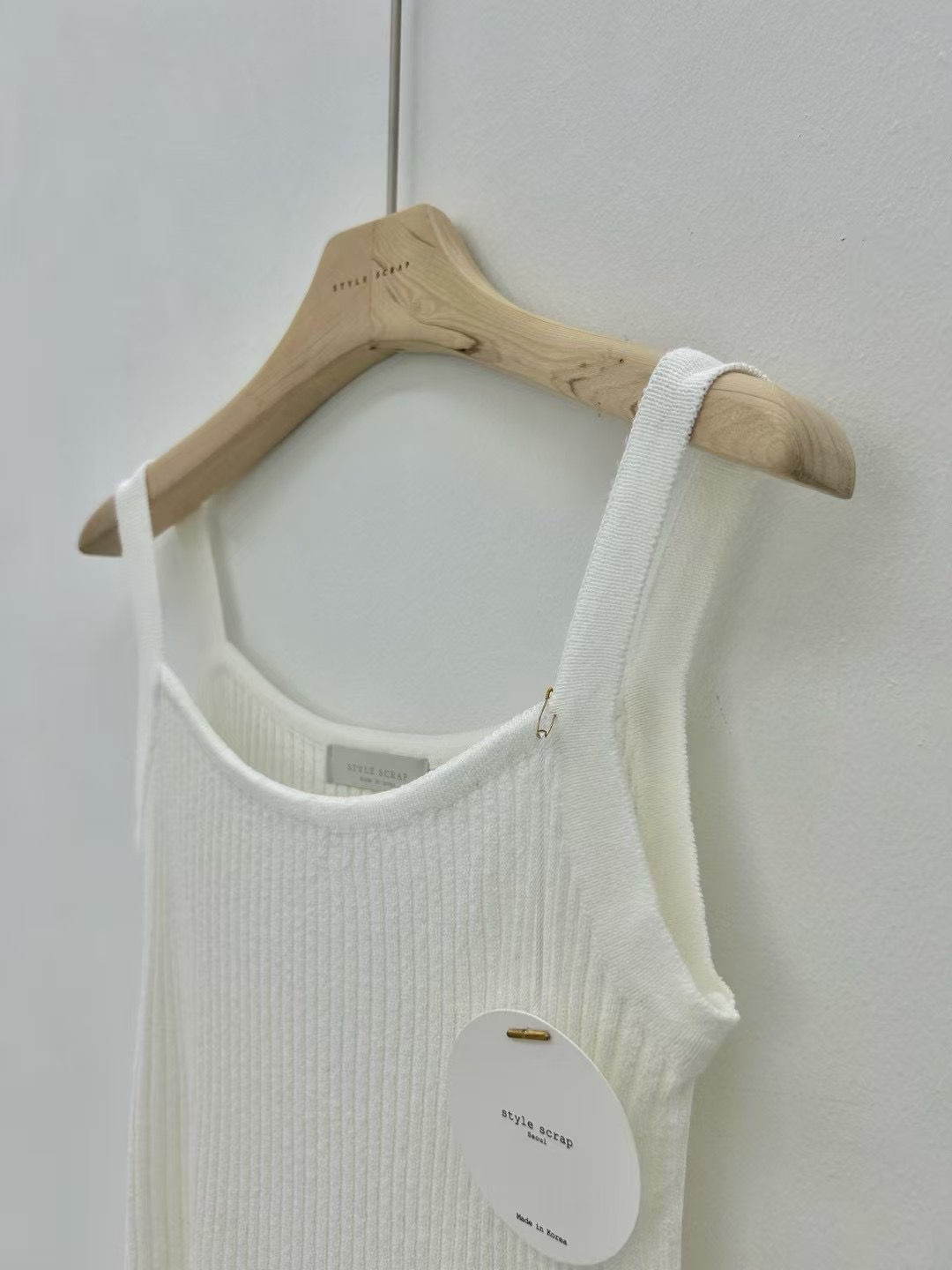 STYLE SCRAP-OT東大門㊣實拍女裝新款25春夏吊帶背心亞麻STYLE SCRAP-OT吊帶/背心