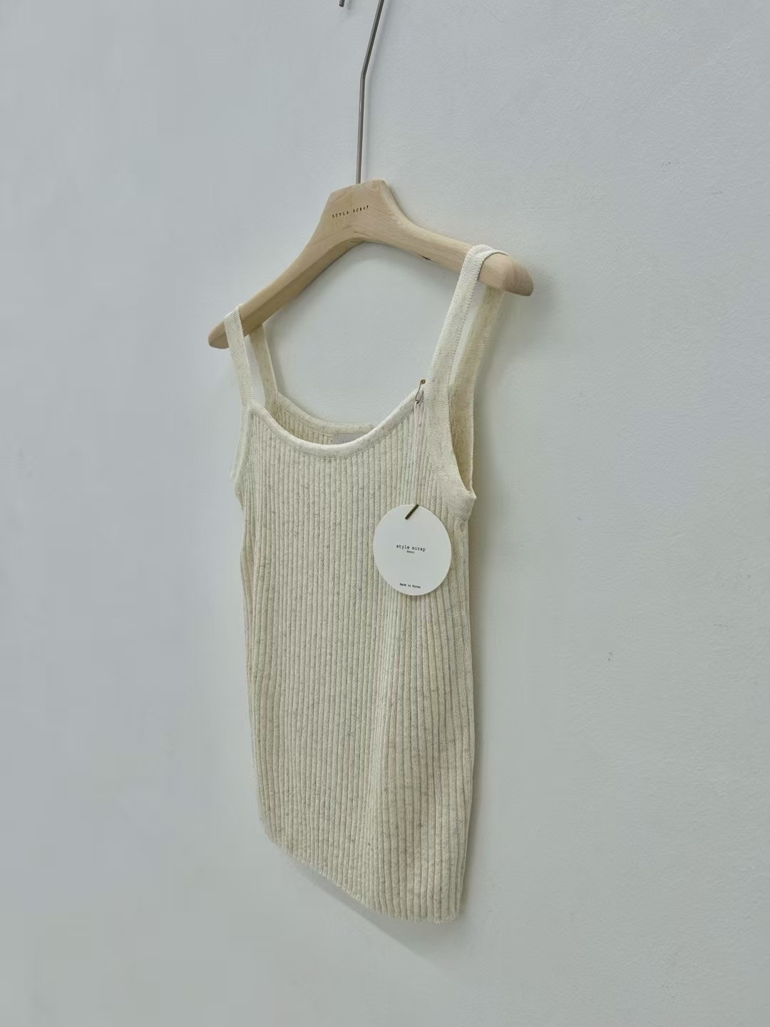 STYLE SCRAP-OT東大門㊣實拍女裝新款25春夏吊帶背心亞麻STYLE SCRAP-OT吊帶/背心