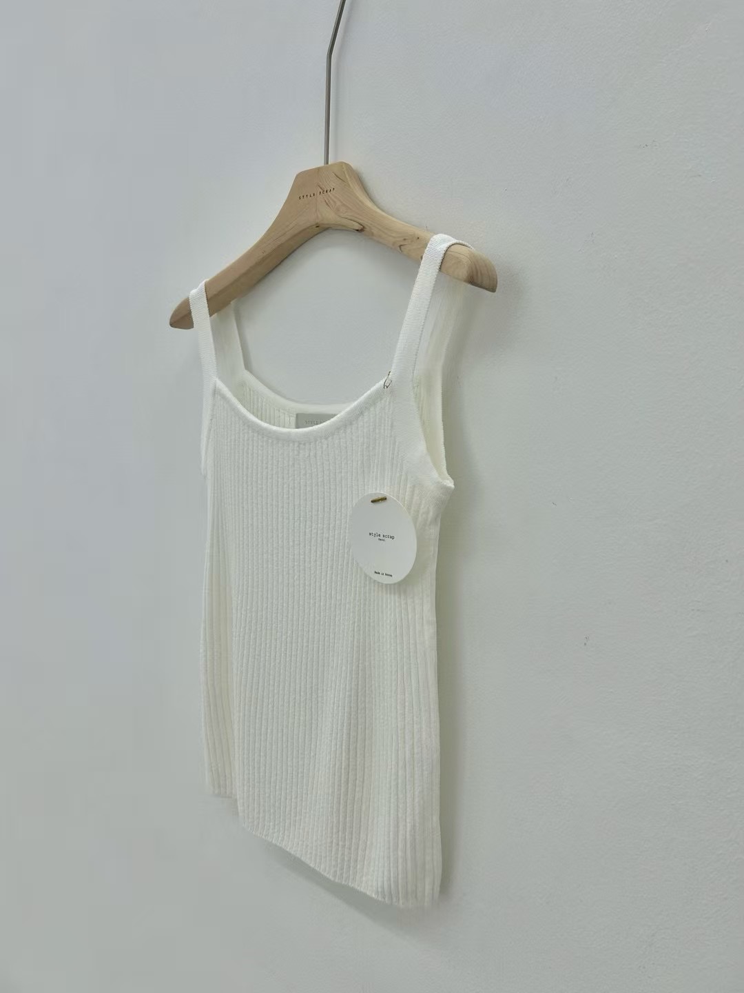 STYLE SCRAP-OT東大門㊣實拍女裝新款25春夏吊帶背心亞麻STYLE SCRAP-OT吊帶/背心圖色2