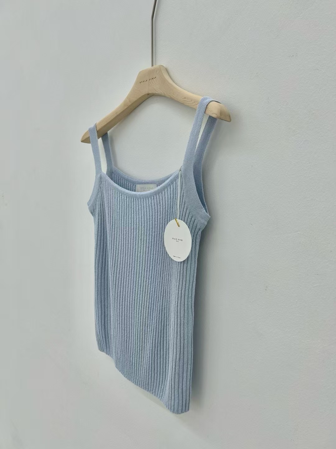 STYLE SCRAP-OT東大門㊣實拍女裝新款25春夏吊帶背心亞麻STYLE SCRAP-OT吊帶/背心圖色3