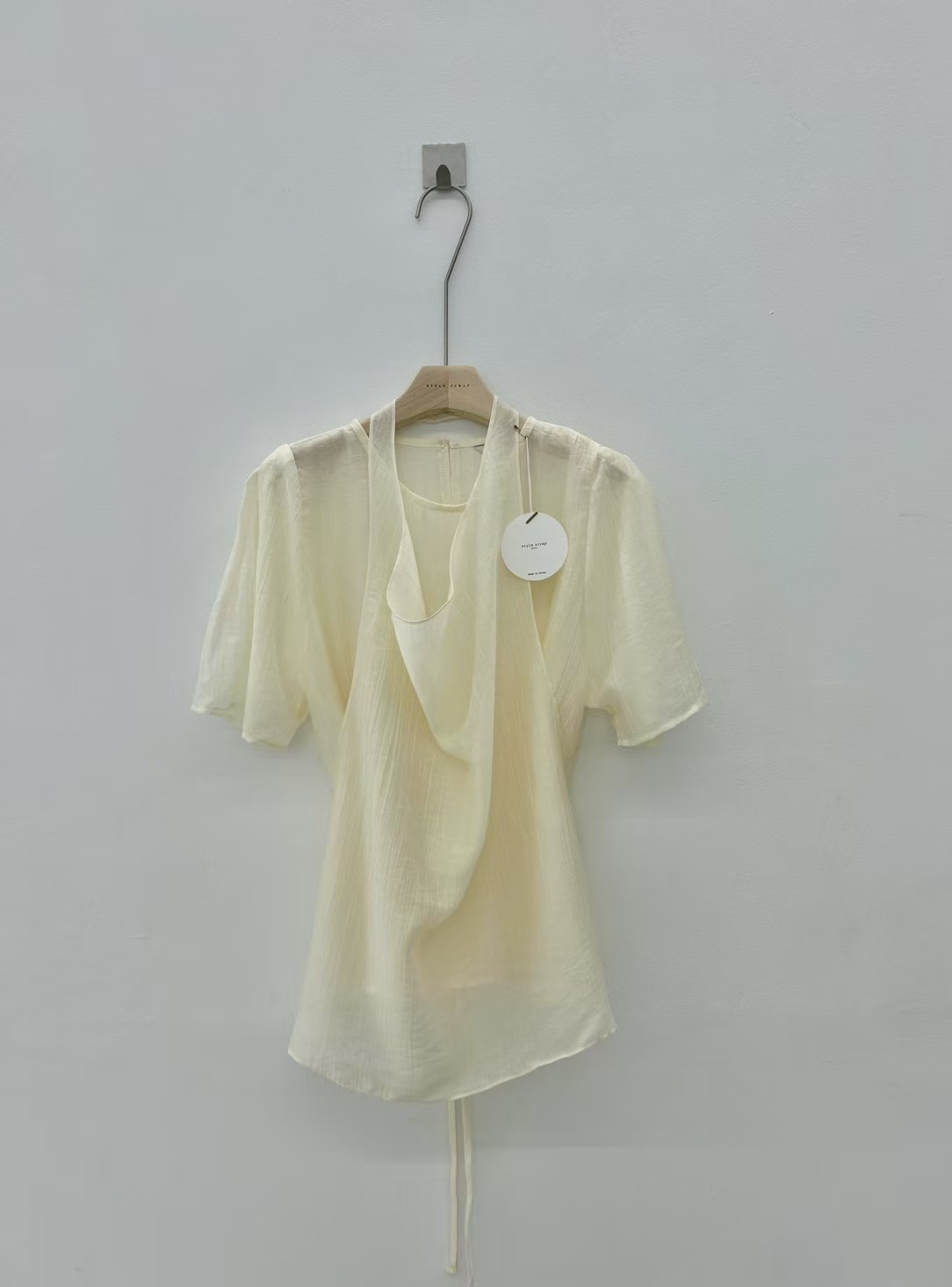 STYLE SCRAP-OT韓國代購㊣女士新品推薦時尚熱賣襯衫蕾絲衫STYLE SCRAP-OT襯衫/蕾絲衫圖色2