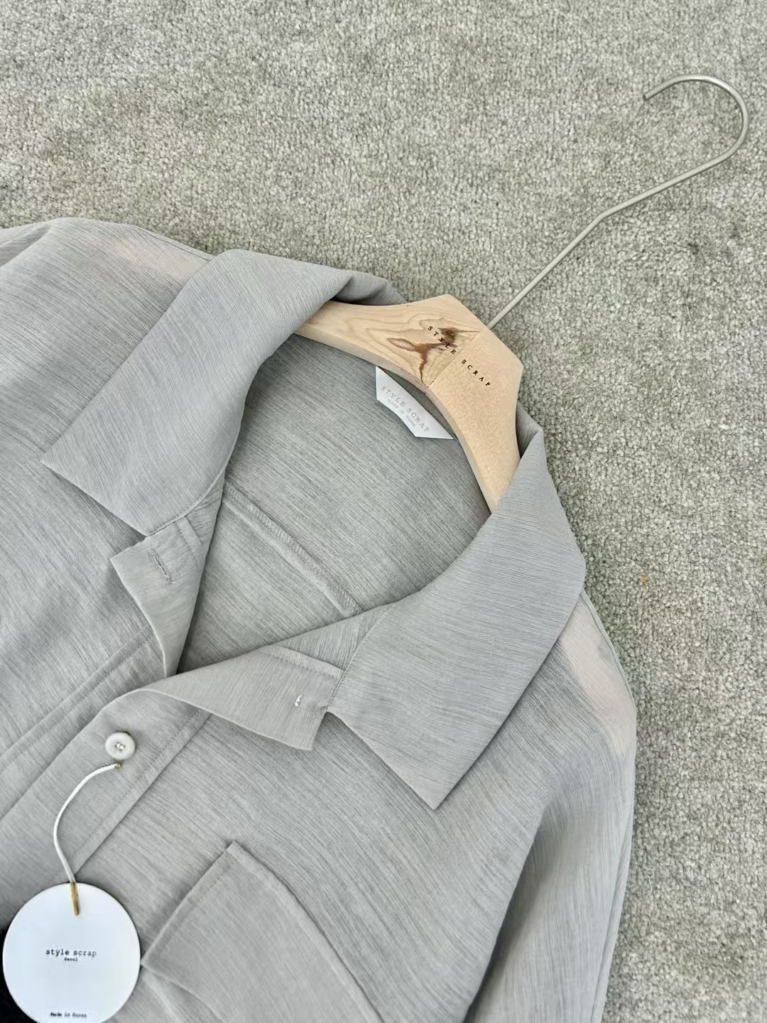 STYLE SCRAP-OT東大門㊣代購女裝新品25春夏時尚真品夾克STYLE SCRAP-OT夾克