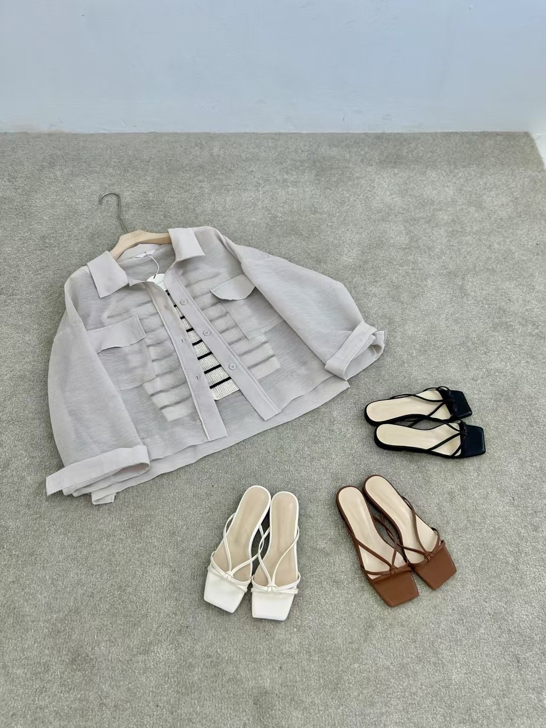 STYLE SCRAP-OT東大門㊣代購女裝新品25春夏時尚真品夾克STYLE SCRAP-OT夾克