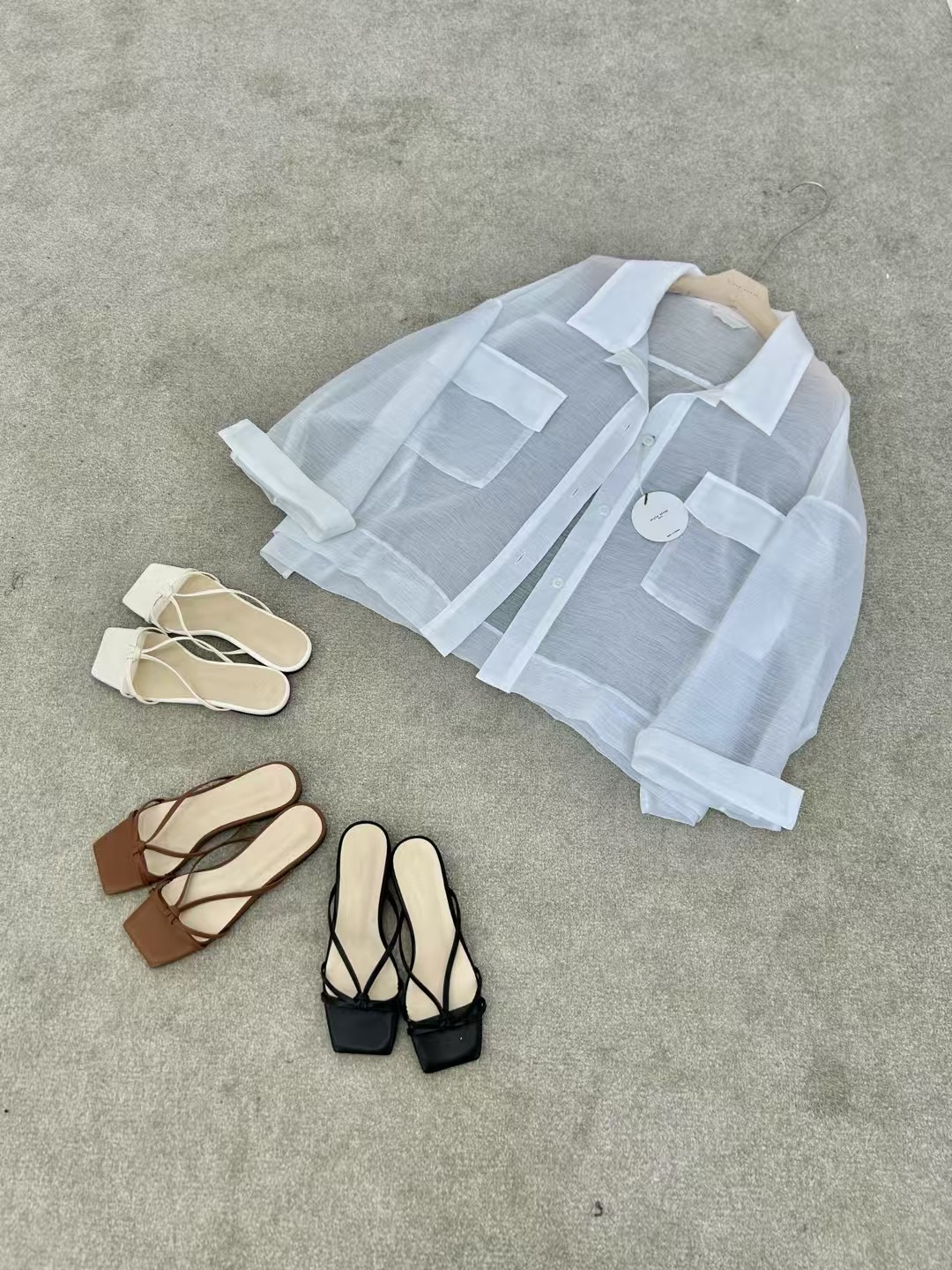 STYLE SCRAP-OT東大門㊣代購女裝新品25春夏時尚真品夾克STYLE SCRAP-OT夾克圖色2