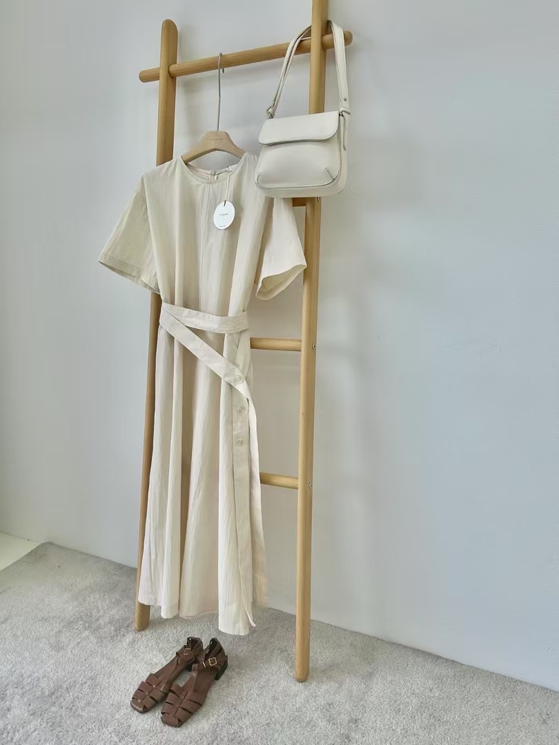STYLE SCRAP-OT東大門㊣實拍女裝新品職業連衣裙含腰帶紐扣STYLE SCRAP-OT連衣裙圖色3