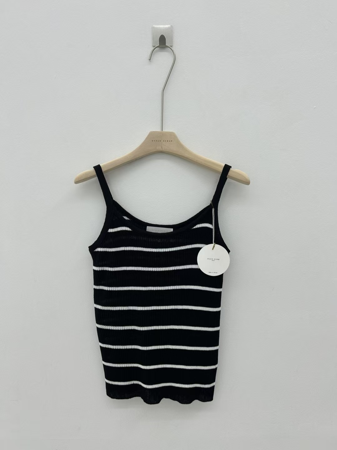 STYLE SCRAP-OT東大門㊣實拍女裝新品真品休閑吊帶背心亞麻STYLE SCRAP-OT吊帶/背心圖色3