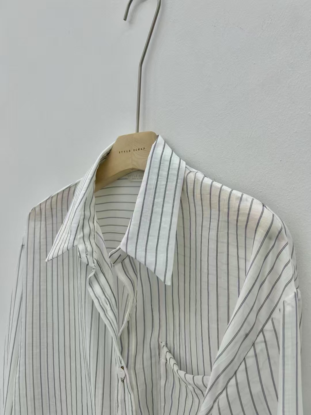 STYLE SCRAP-OT韓國代購㊣女裝新品25春夏熱賣襯衫蕾絲衫STYLE SCRAP-OT襯衫/蕾絲衫