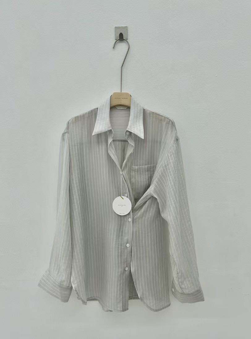 STYLE SCRAP-OT韓國代購㊣女裝新品25春夏熱賣襯衫蕾絲衫STYLE SCRAP-OT襯衫/蕾絲衫圖色3