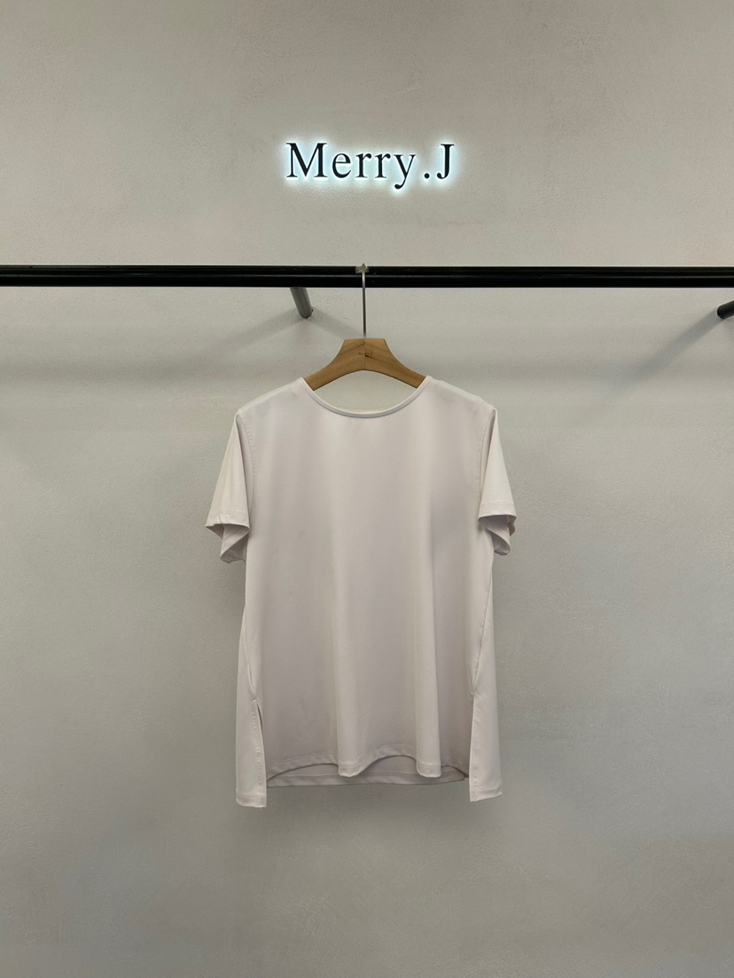 MERRY-J東大門㊣實拍女士新品熱賣時尚休閑人氣推薦T恤雙層MERRY-JT恤