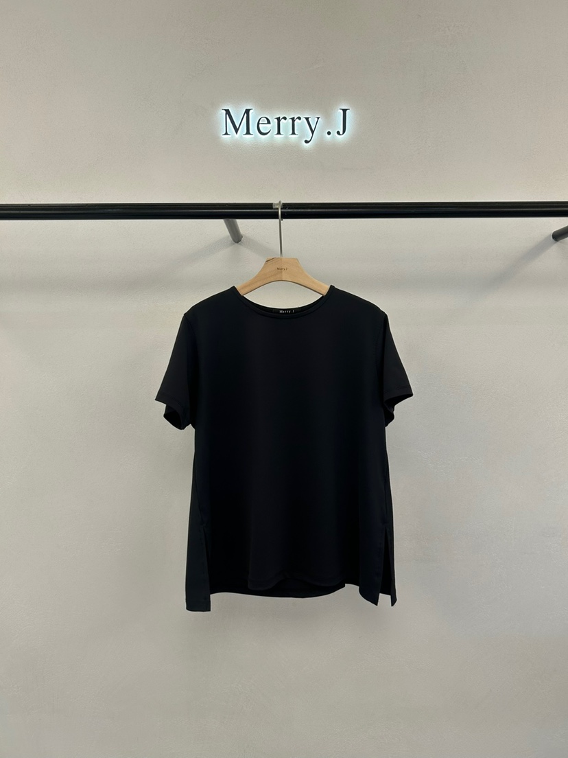 MERRY-J東大門㊣實拍女士新品熱賣時尚休閑人氣推薦T恤雙層MERRY-JT恤圖色2