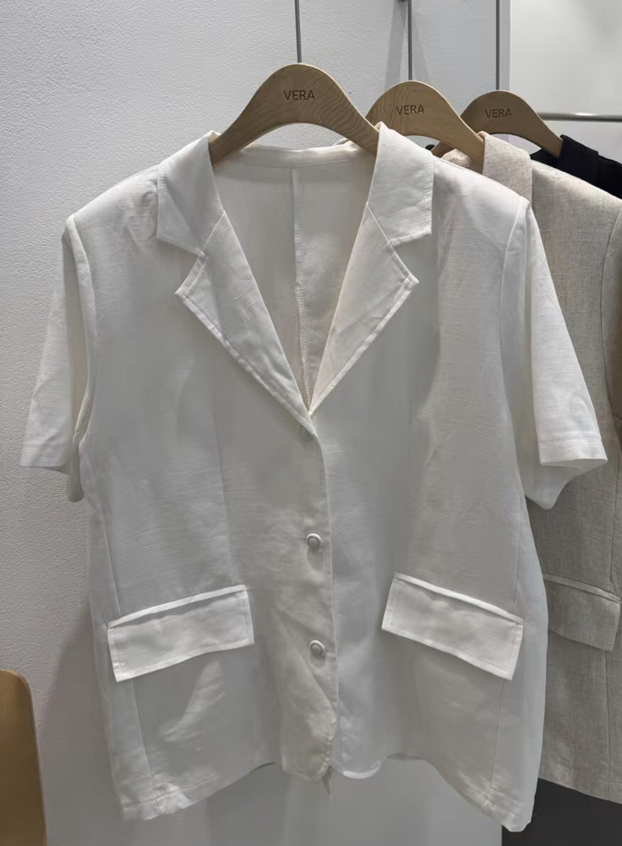 VERA東大門㊣代購女裝新款25春夏熱賣推薦真品休閑襯衫蕾絲衫VERA襯衫/蕾絲衫圖色2
