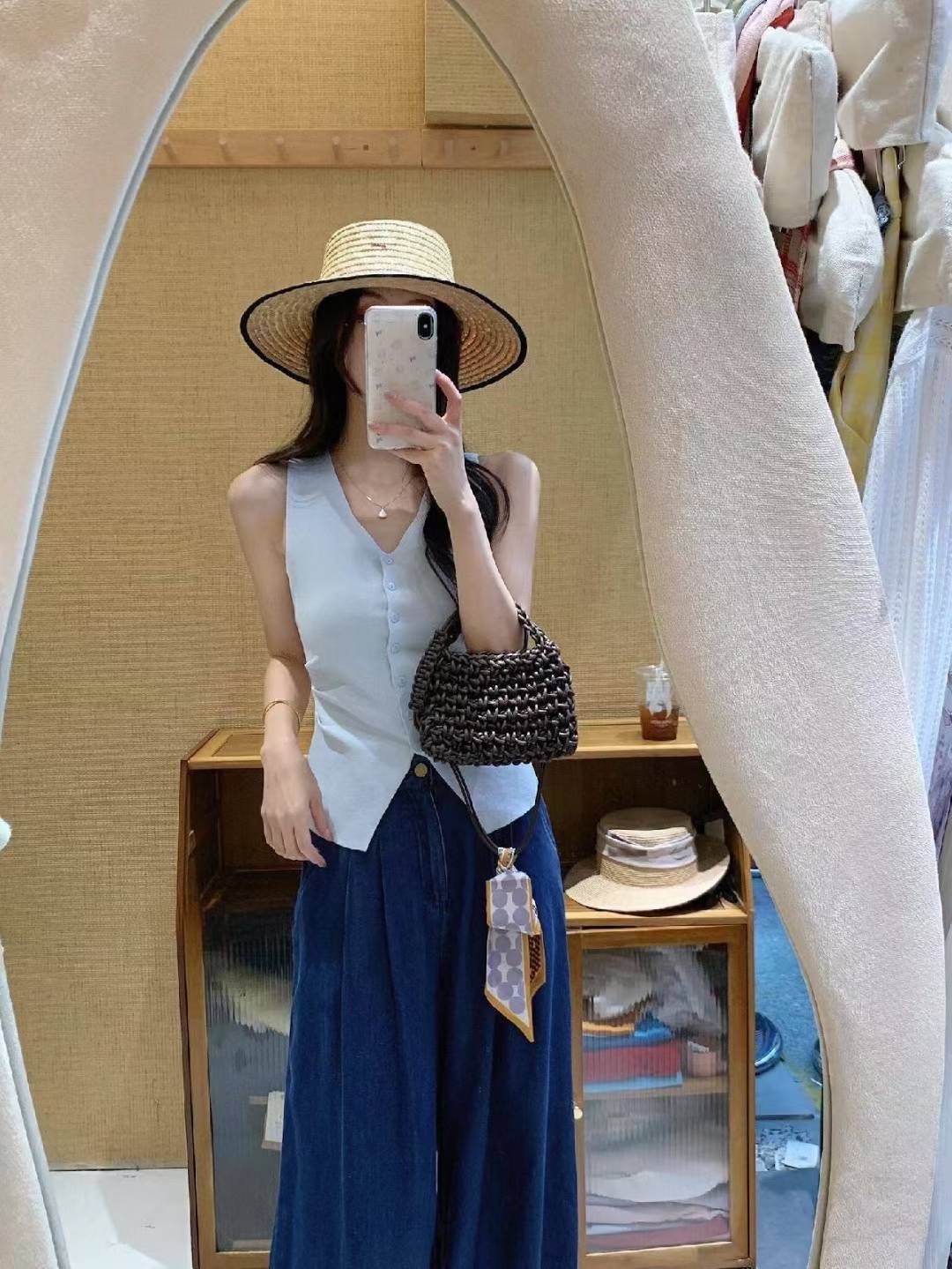 VERA韓國代購㊣女士新款時尚人氣休閑職業25春夏推薦吊帶背心VERA吊帶/背心