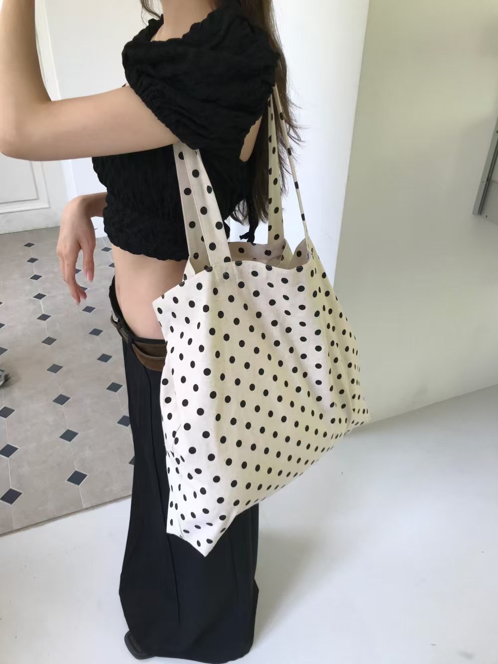 VERA東大門㊣實拍女士新品25春夏時尚人氣真品單肩斜跨包亞麻VERA單肩/斜跨包