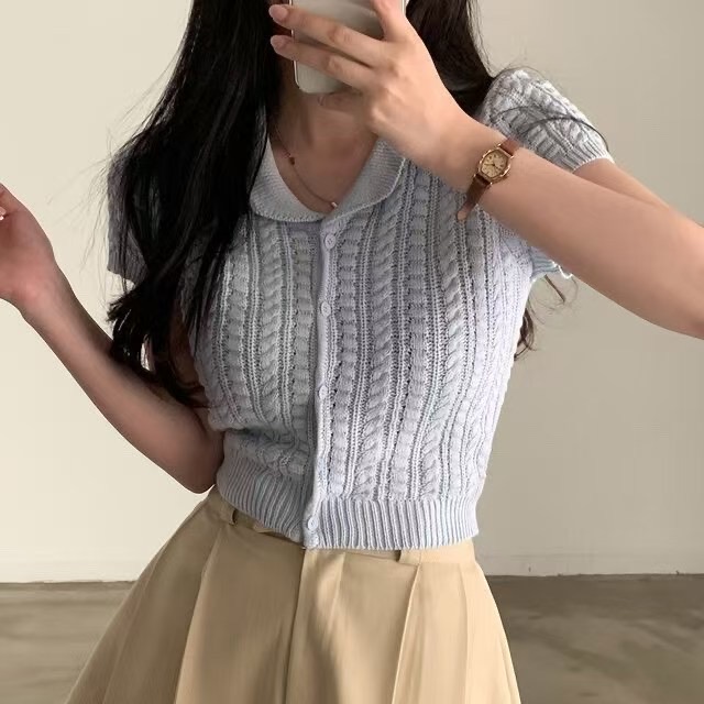 VERA韓國直郵㊣女士新品真品25春夏職業推薦休閑熱賣針織衫VERA針織衫