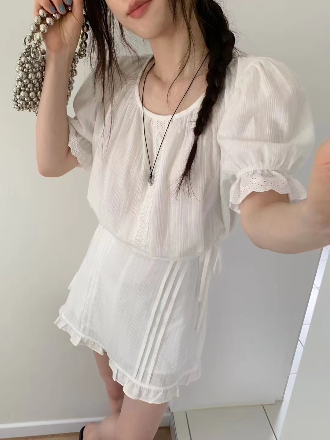 EZEDIARY韓國代購㊣女裝新款休閑職業熱賣推薦真品25春夏短裙EZEDIARY短裙