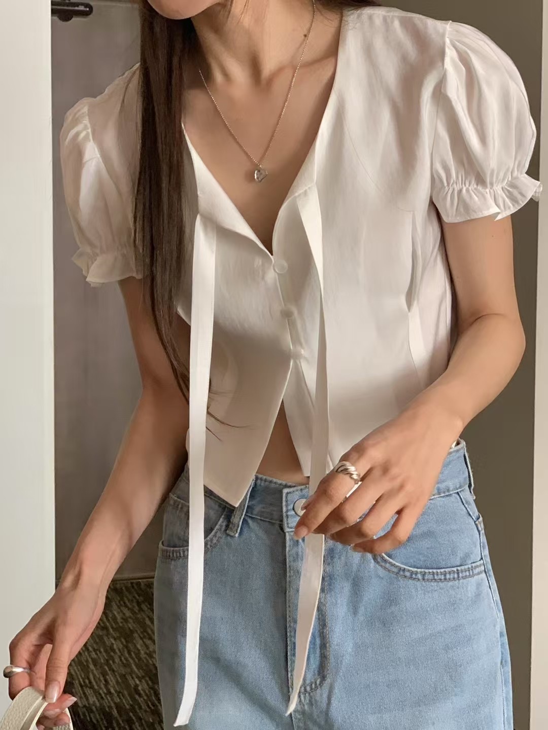 WUNDERKIND東大門㊣代購女裝新款職業熱賣真品人氣襯衫蕾絲衫WUNDERKIND襯衫/蕾絲衫