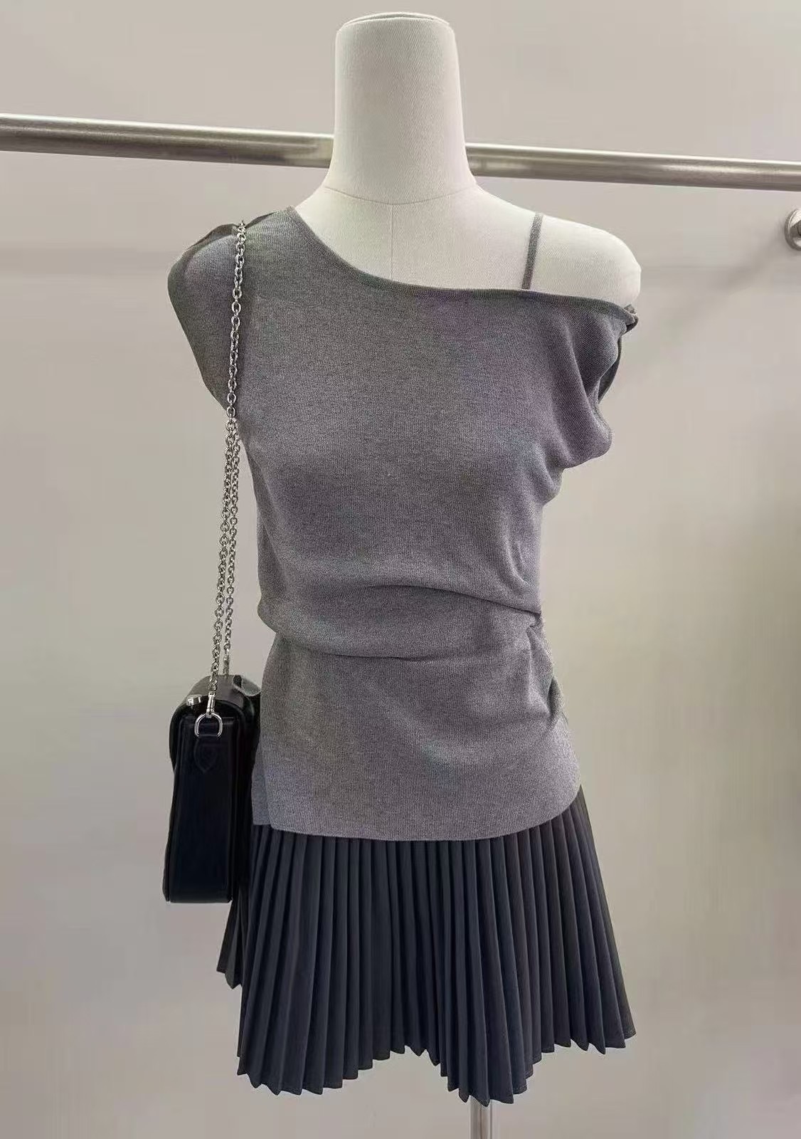 VERA東大門㊣實拍女士新款真品人氣推薦職業休閑針織衫褶皺VERA針織衫圖色3