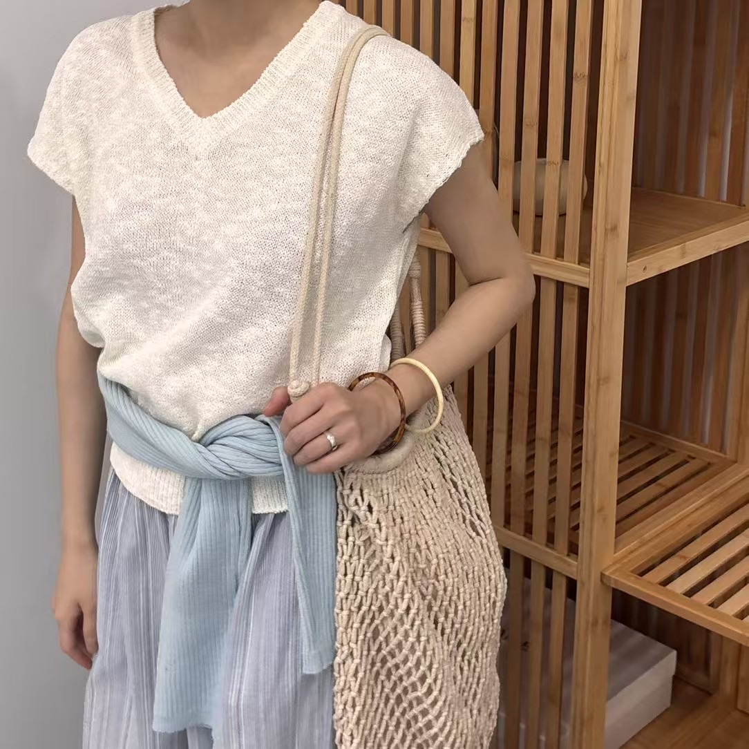 VIVAGLAM-비바글램-T韓國代購㊣女裝新品職業真品針織衫V領VIVAGLAM針織衫圖色2