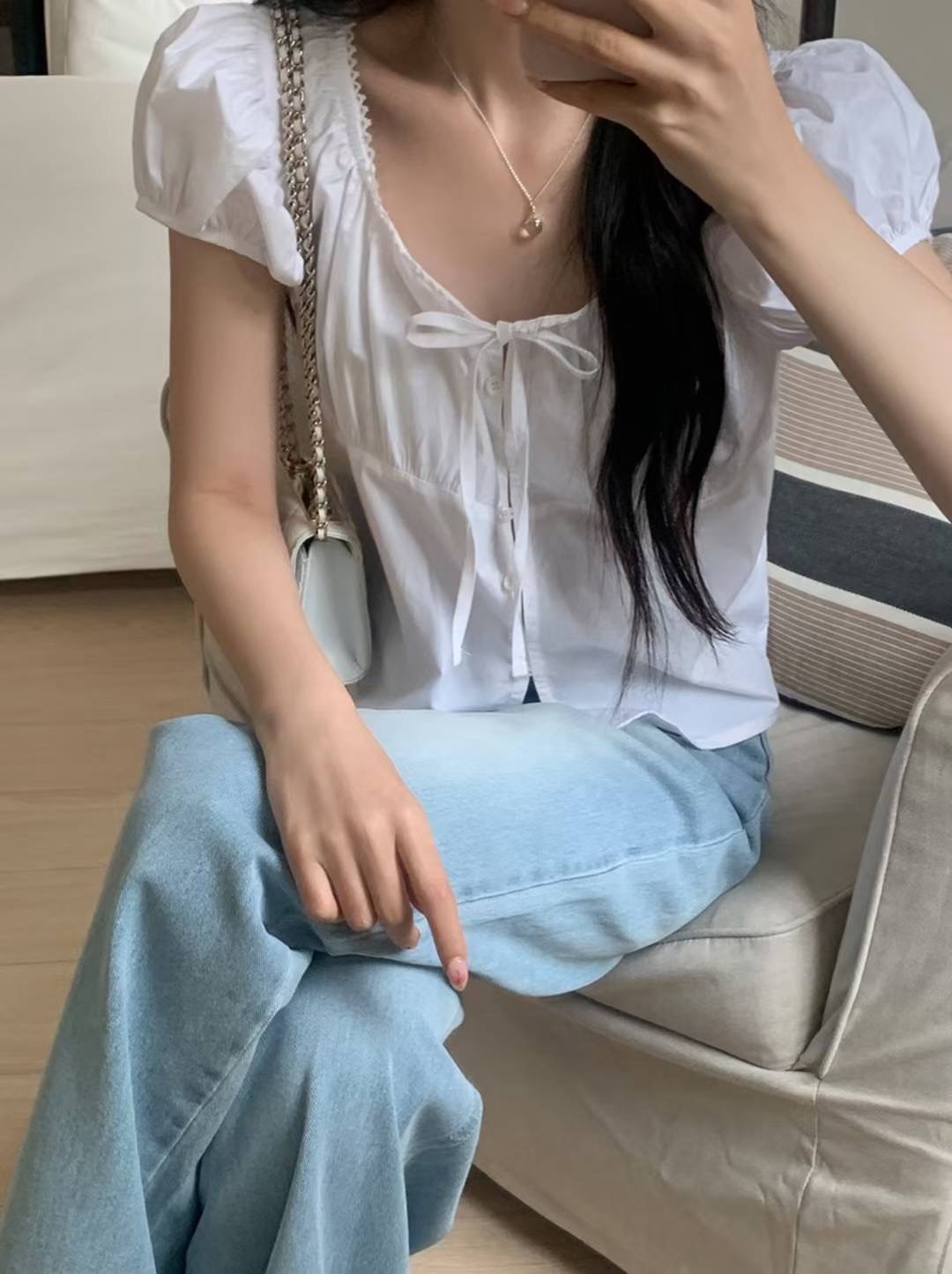WUNDERKIND東大門㊣實拍女裝新品時尚人氣熱賣休閑襯衫蕾絲衫WUNDERKIND襯衫/蕾絲衫