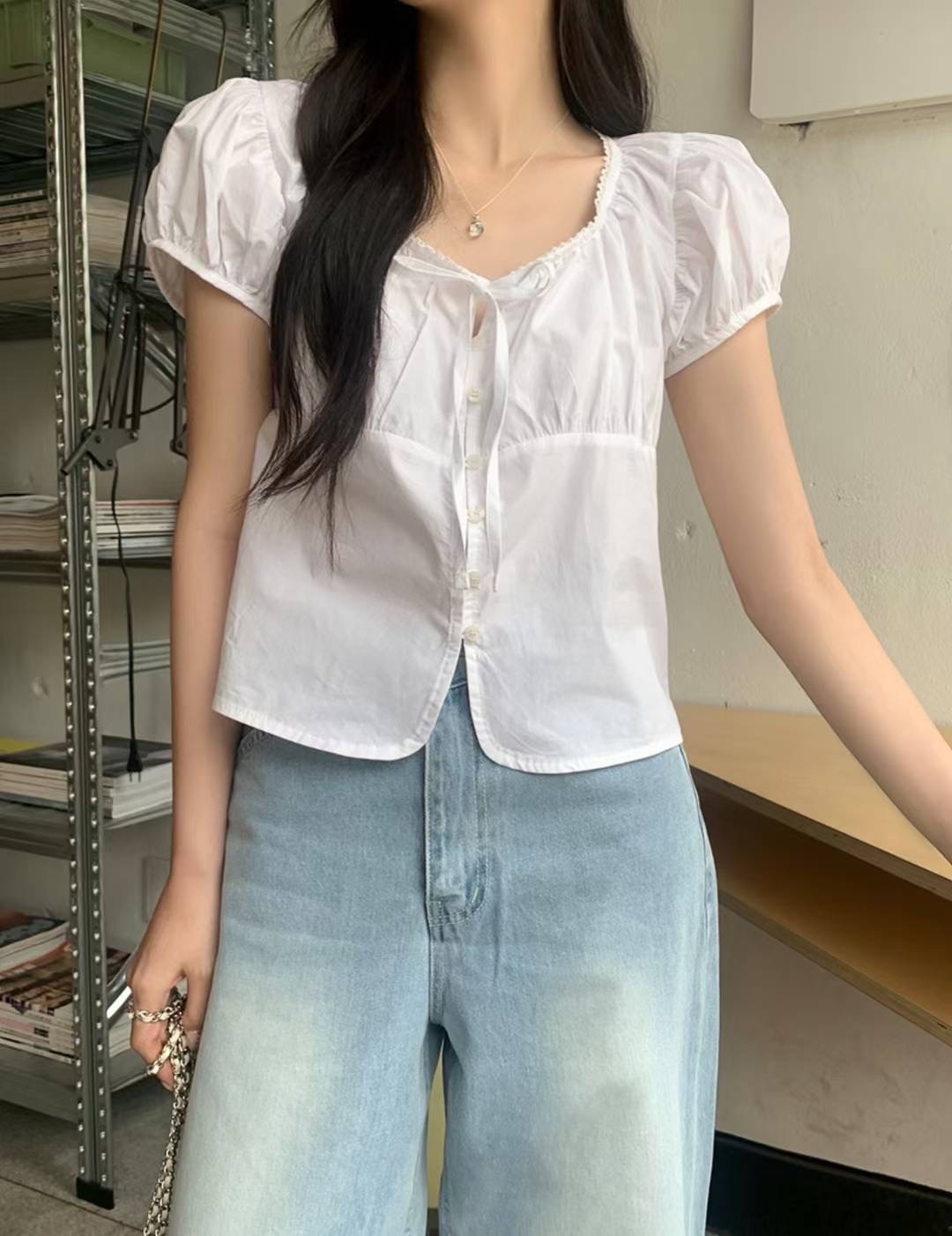 WUNDERKIND東大門㊣實拍女裝新品時尚人氣熱賣休閑襯衫蕾絲衫WUNDERKIND襯衫/蕾絲衫