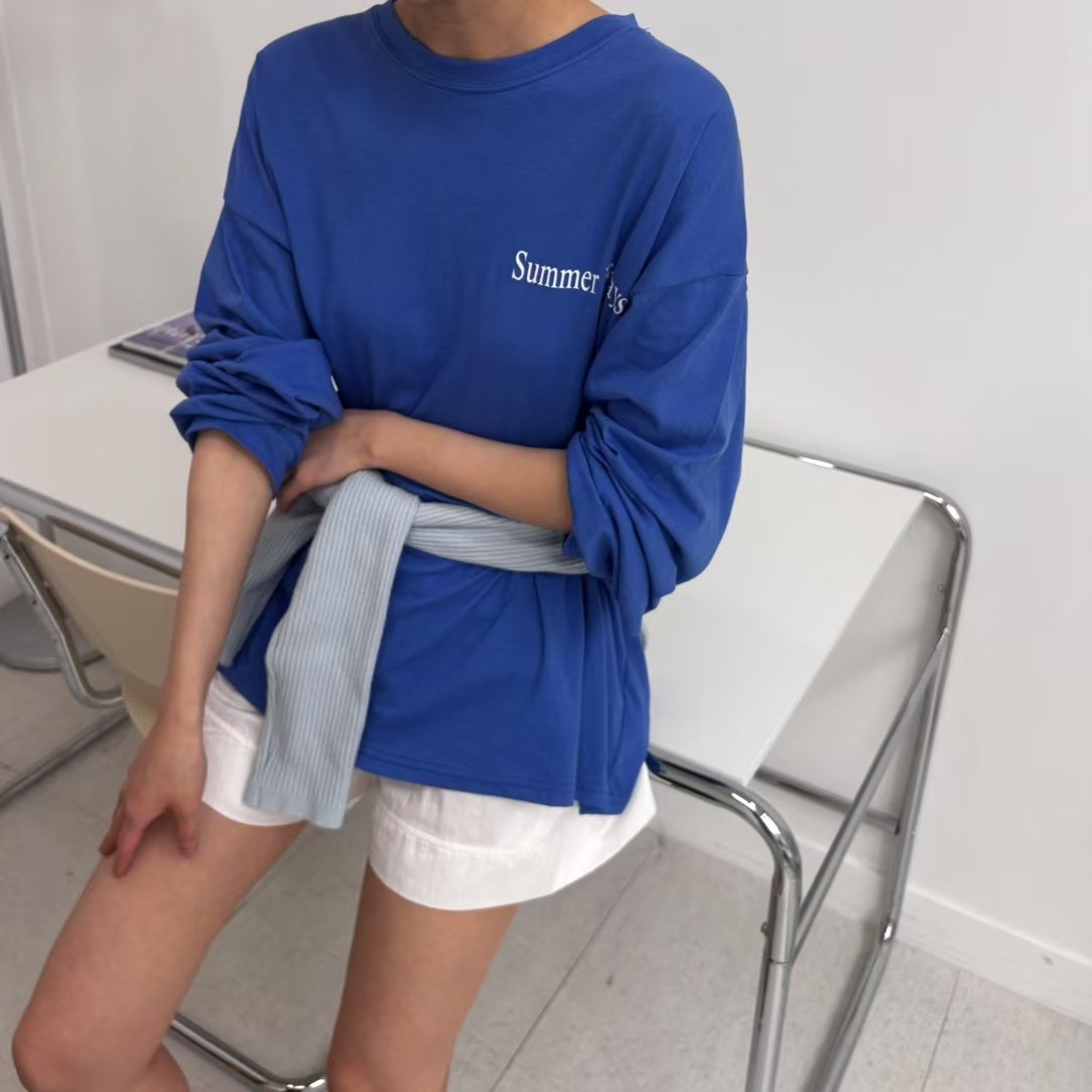 VIVAGLAM-비바글램-T東大門㊣直郵女裝新款職業長袖T恤亞麻VIVAGLAM長袖T恤圖色3