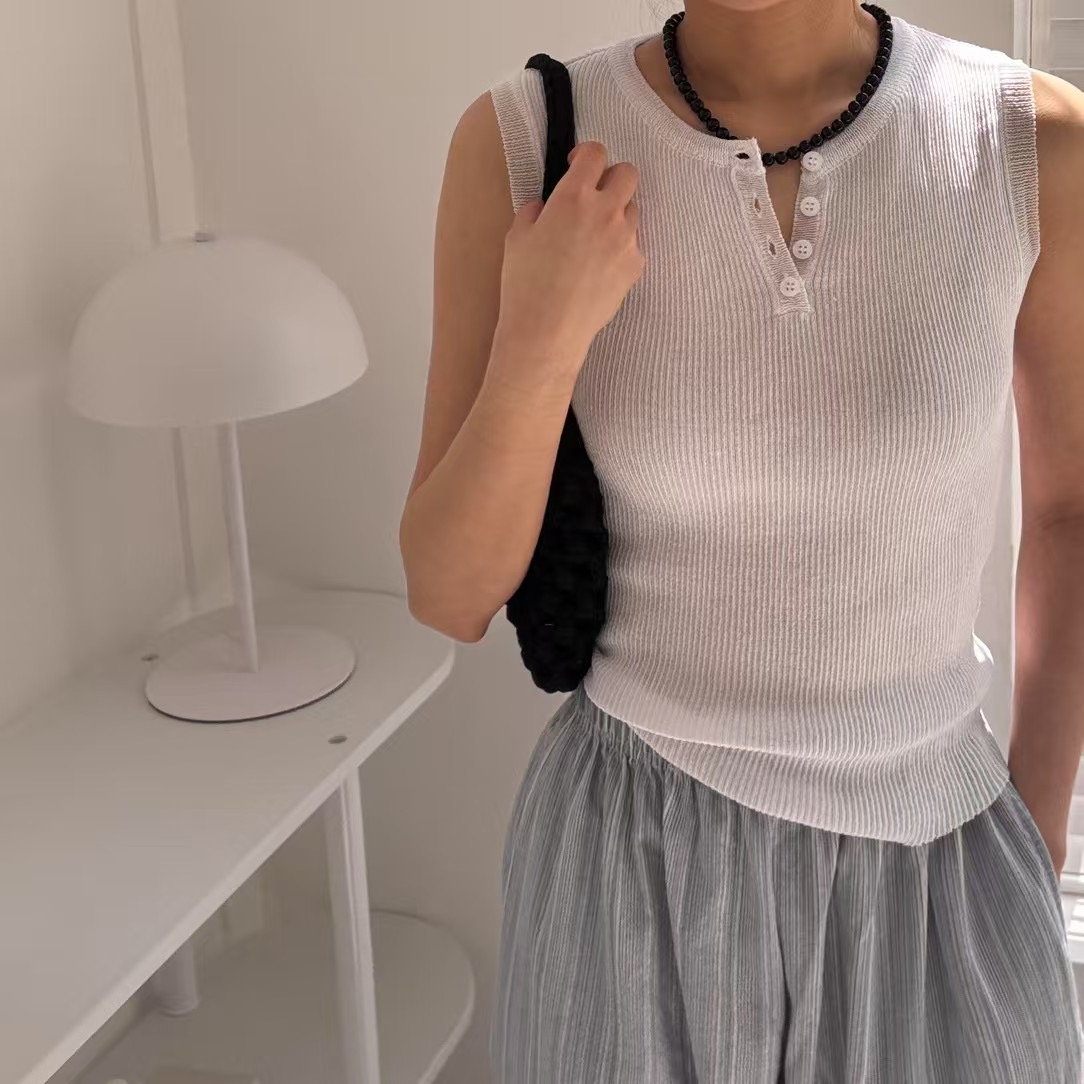 VIVAGLAM-비바글램-T韓國直郵㊣女裝新款25春夏熱賣吊帶背心VIVAGLAM吊帶/背心