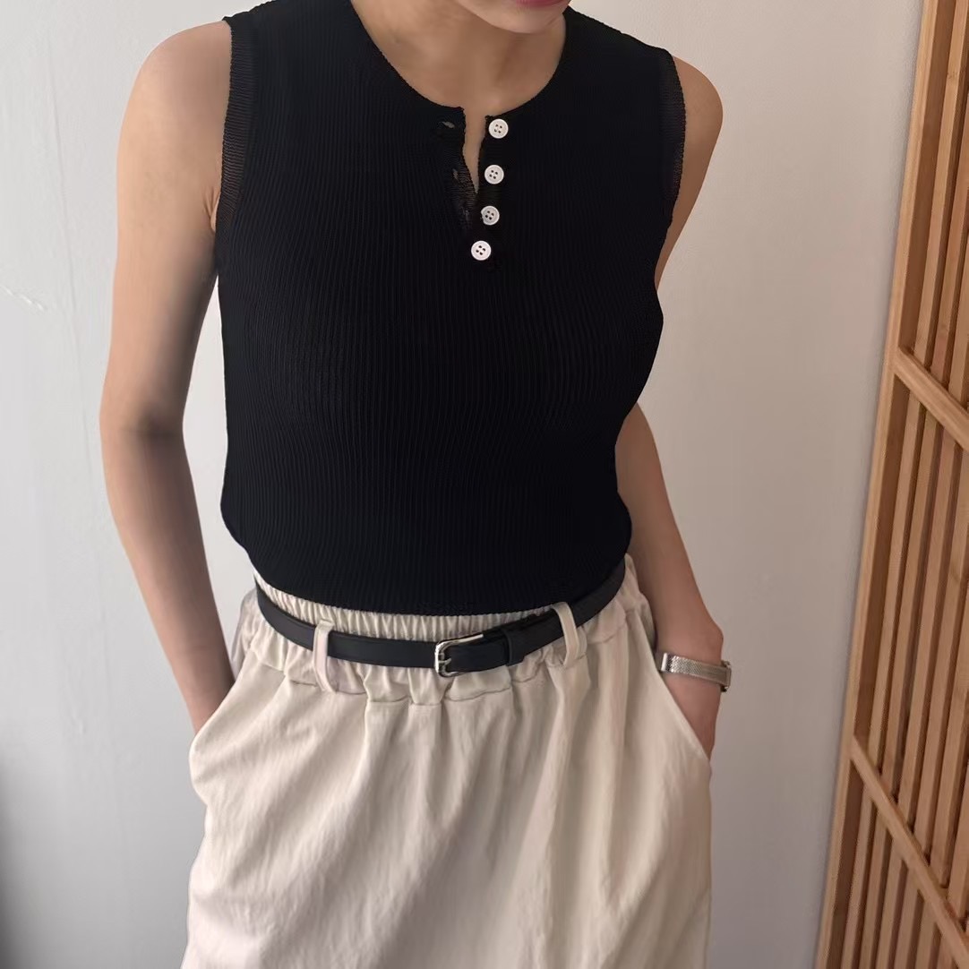 VIVAGLAM-비바글램-T韓國直郵㊣女裝新款25春夏熱賣吊帶背心VIVAGLAM吊帶/背心圖色2
