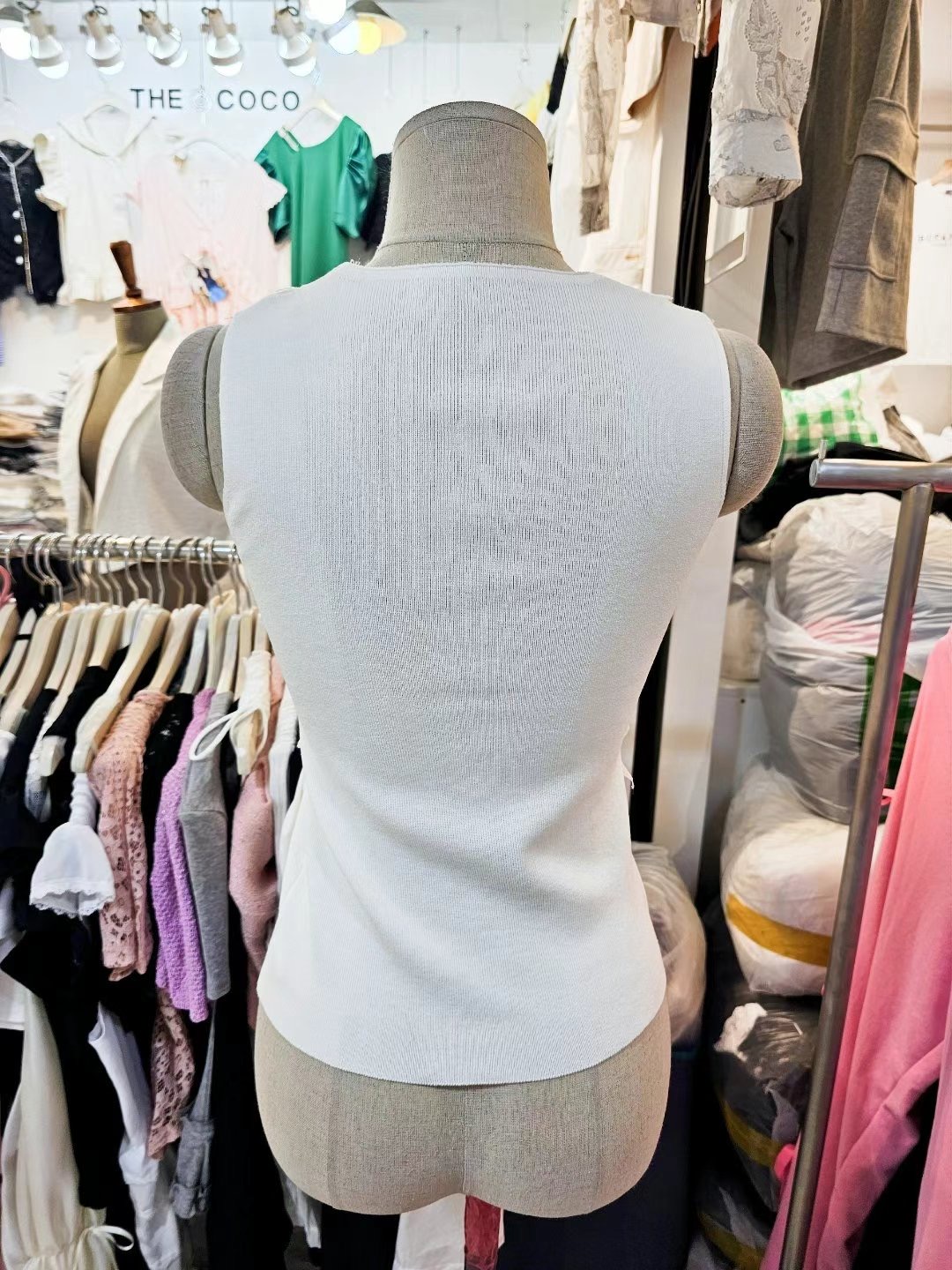 THE COCO韓國直郵㊣女士新款25春夏時尚人氣推薦熱賣吊帶背心THE COCO吊帶/背心