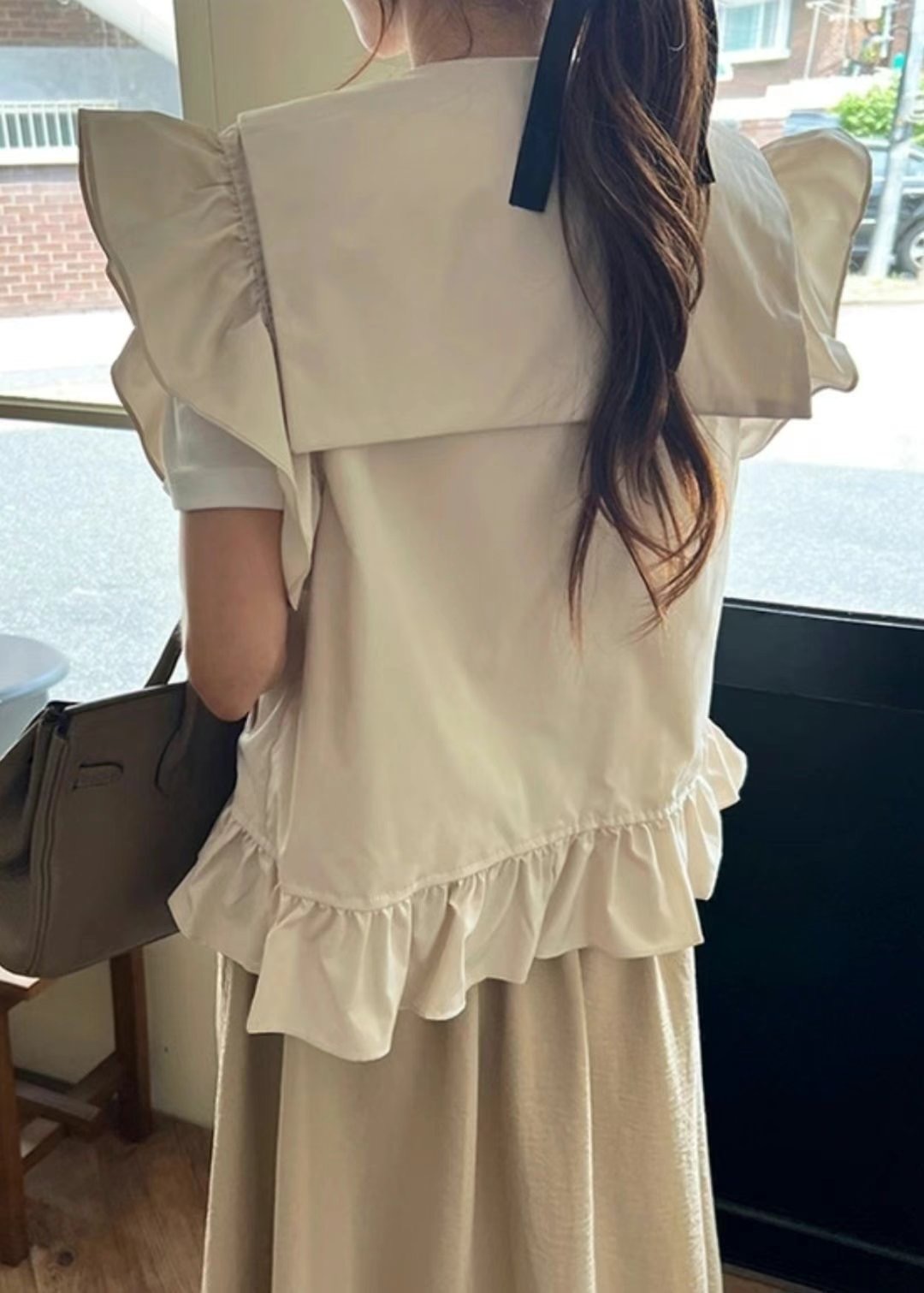 THE COCO東大門㊣實拍女裝新品推薦25春夏真品吊帶背心荷葉邊THE COCO吊帶/背心