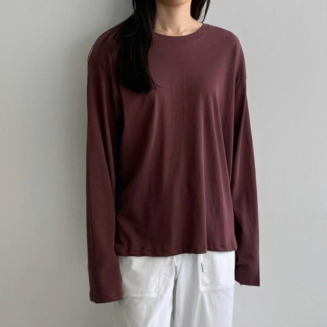 ABLE CO韓國直郵㊣女裝新品職業推薦熱賣25春夏休閑長袖T恤ABLE CO長袖T恤圖色5