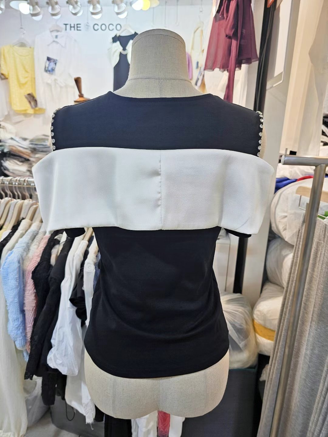 THE COCO韓國代購㊣女裝新品時尚真品人氣休閑職業25春夏T恤THE COCOT恤