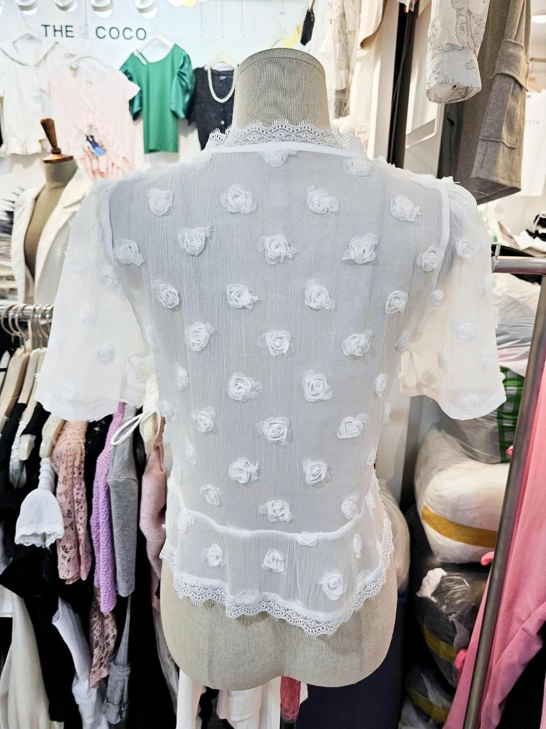THE COCO韓國直郵㊣女士新品人氣真品熱賣25春夏針織衫開衫THE COCO針織衫