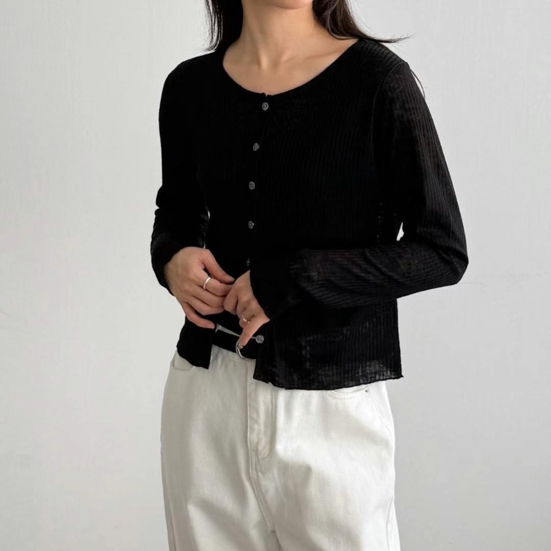 ABLE CO東大門㊣實拍女士新品25春夏真品休閑職業熱賣針織衫ABLE CO針織衫圖色6