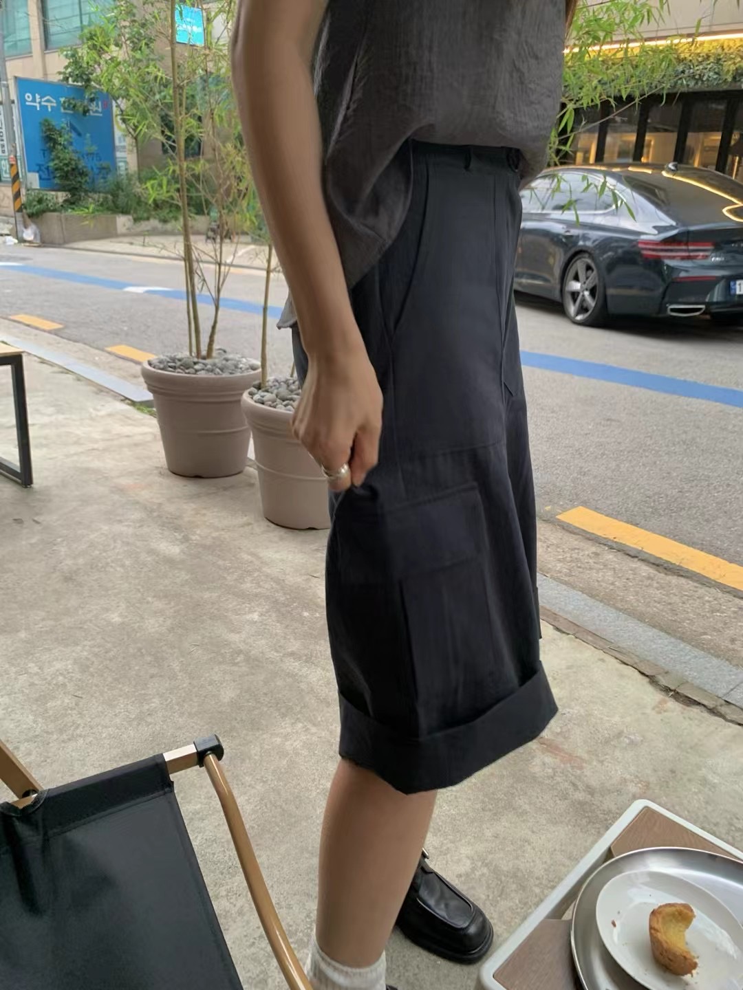 ONDA東大門㊣實拍女士新款25春夏人氣休閑時尚職業推薦短褲ONDA短褲