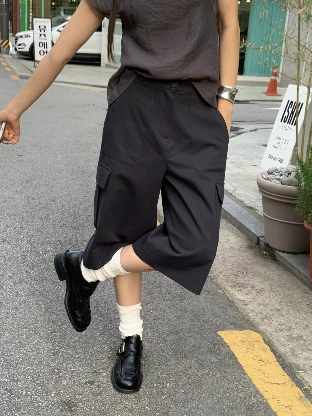 ONDA東大門㊣實拍女士新款25春夏人氣休閑時尚職業推薦短褲ONDA短褲圖色2