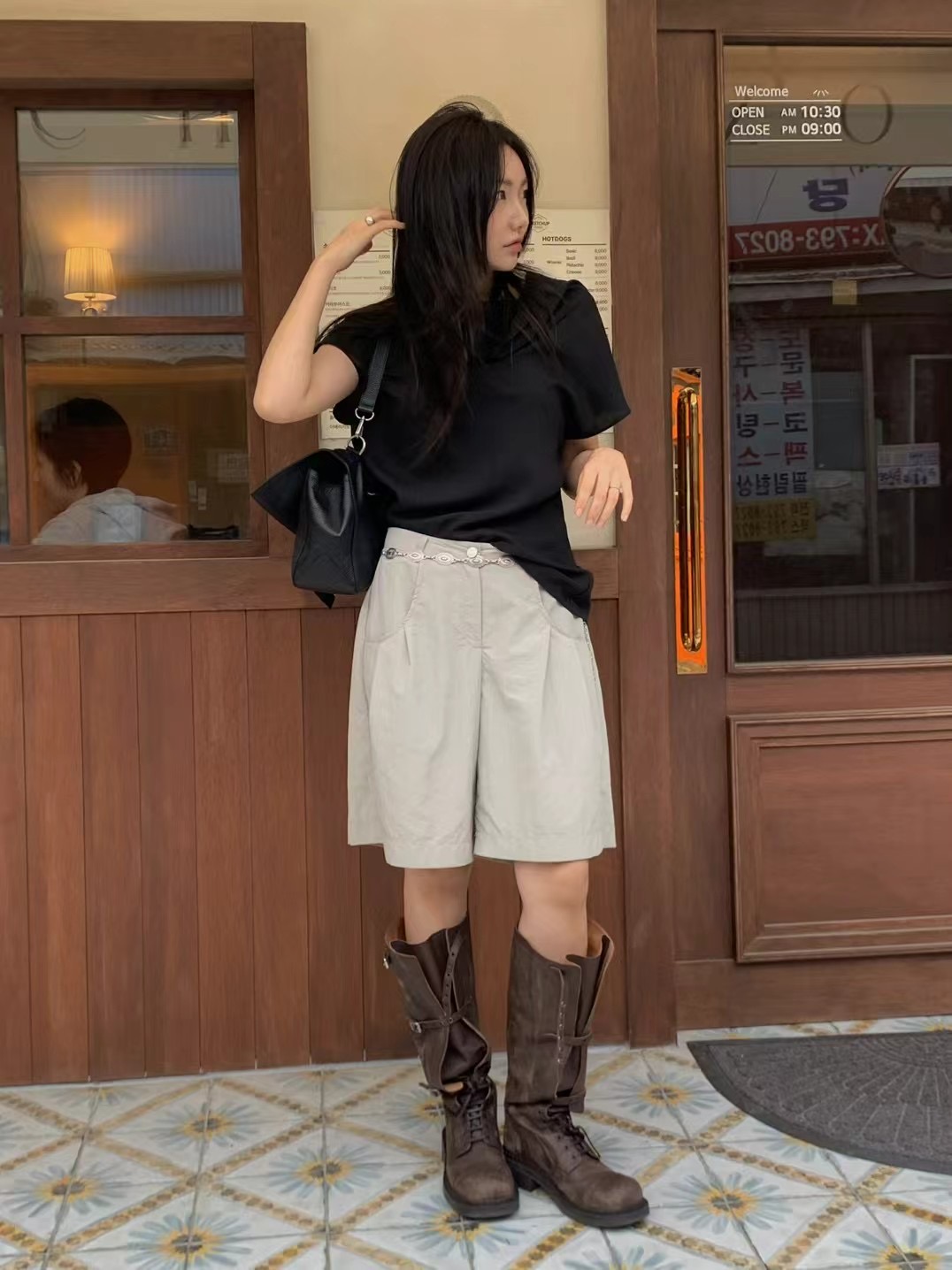 ONDA東大門㊣實拍女裝新款推薦人氣時尚休閑職業真品熱賣短褲ONDA短褲