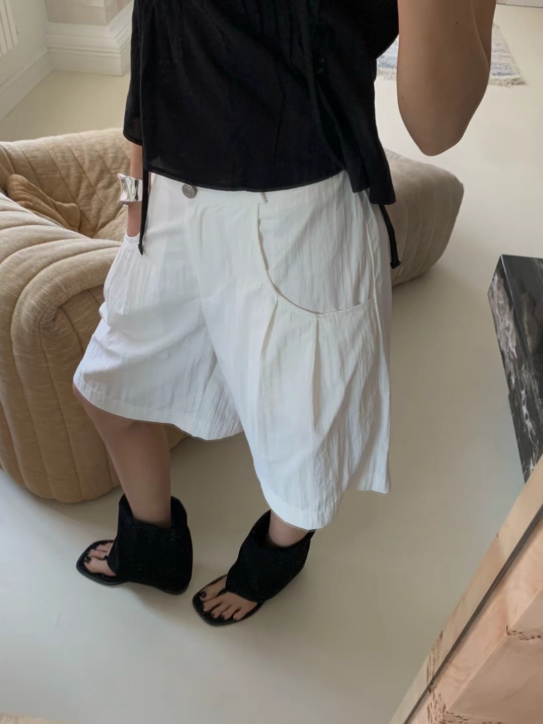 ONDA東大門㊣實拍女裝新款推薦人氣時尚休閑職業真品熱賣短褲ONDA短褲