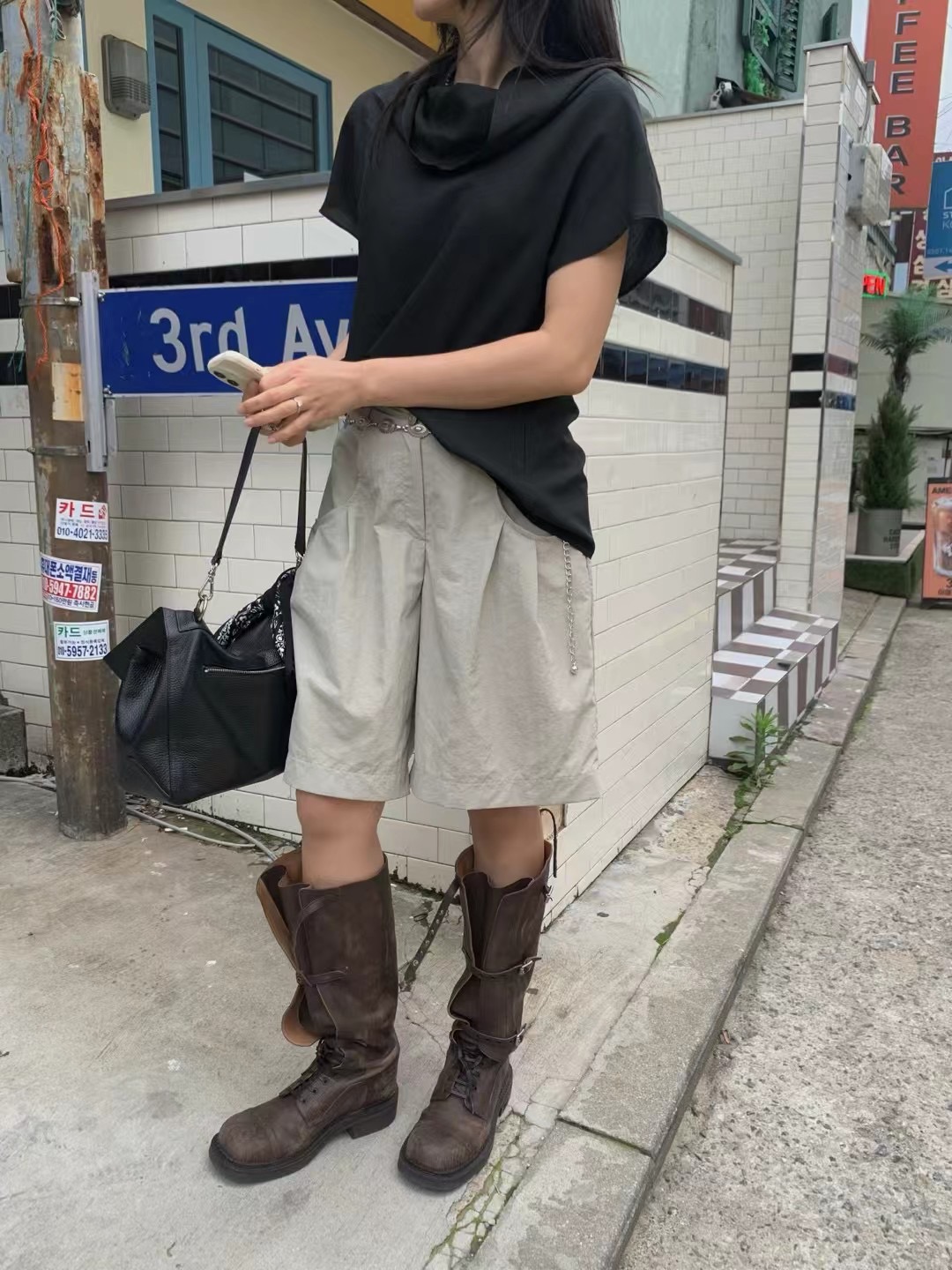 ONDA東大門㊣實拍女裝新款推薦人氣時尚休閑職業真品熱賣短褲ONDA短褲圖色2