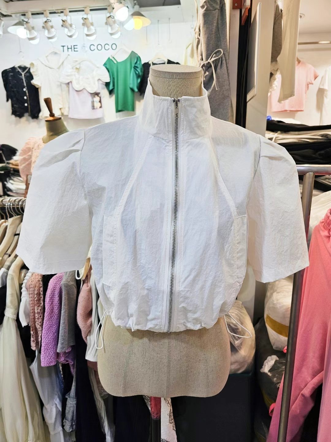 THE COCO東大門㊣實拍女士新品25春夏休閑推薦夾克泡泡袖短款THE COCO夾克