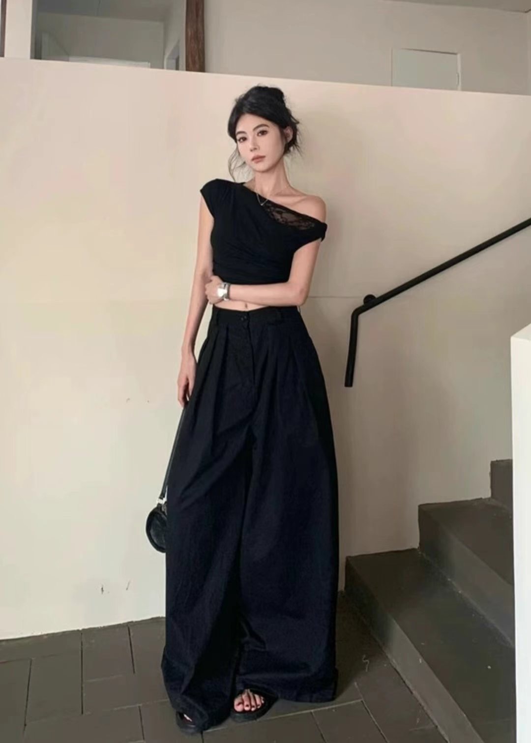 THE COCO韓國直郵㊣女裝新品休閑職業25春夏推薦熱賣T恤蕾絲THE COCOT恤