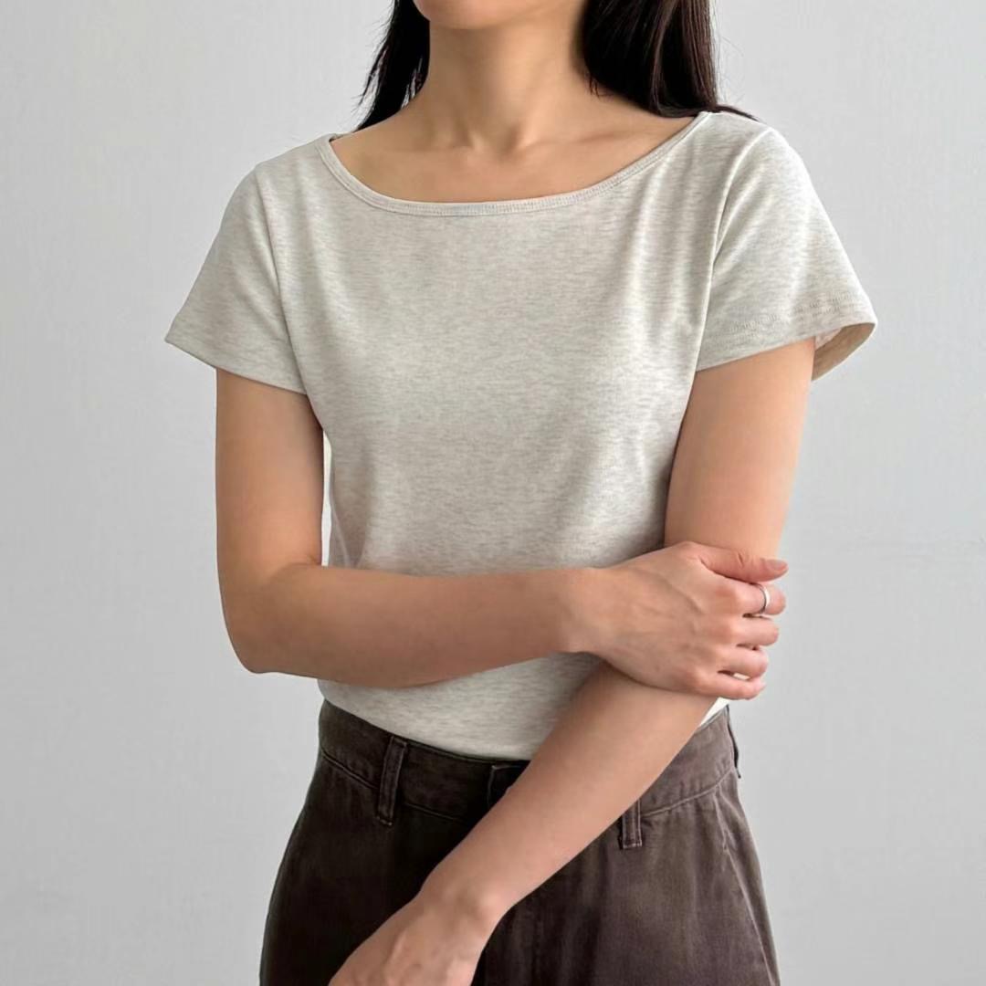 ABLE CO東大門㊣實拍女士新款真品推薦熱賣25春夏職業休閑T恤ABLE COT恤圖色2