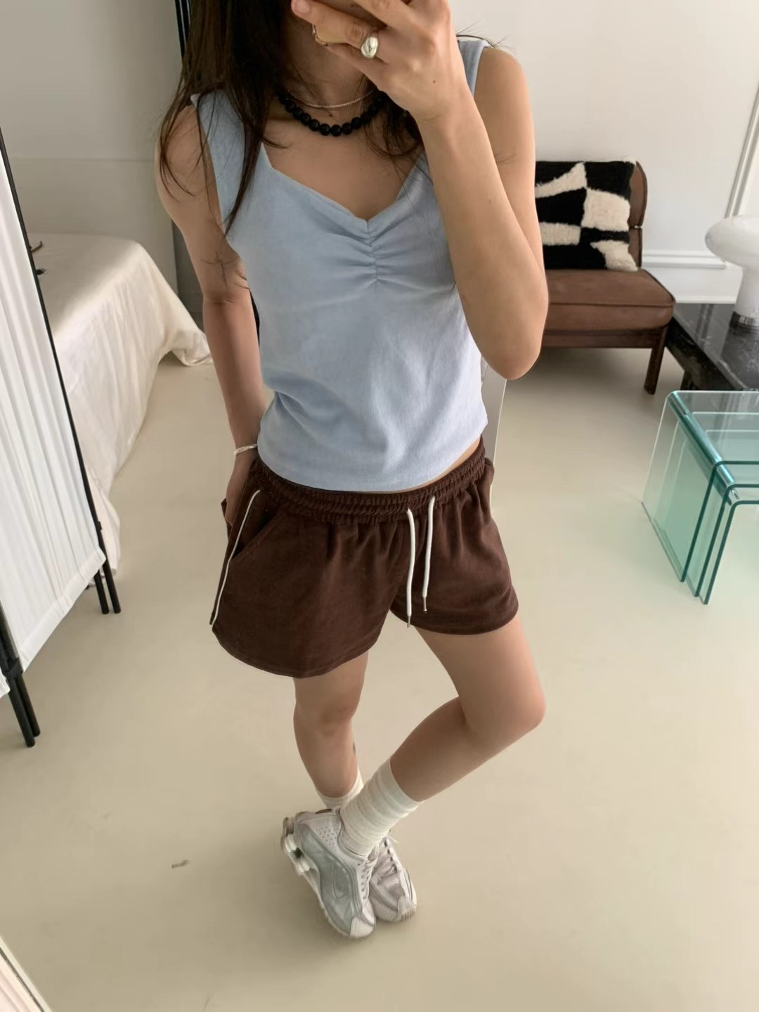 ONDA東大門㊣實拍女裝新品熱賣時尚推薦休閑真品人氣吊帶背心ONDA吊帶/背心