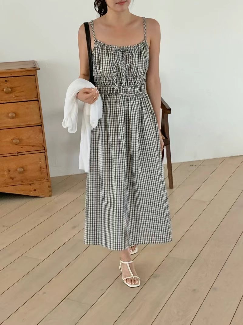 ON-NI-언니-T東大門㊣代購女裝新款真品25春夏熱賣連衣裙ON-NI連衣裙圖色2