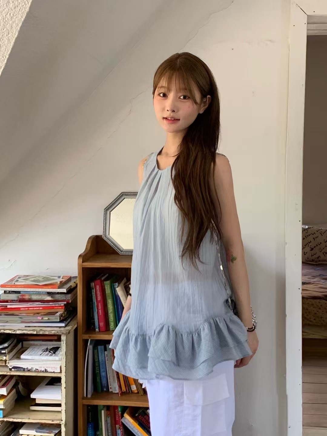 SECOND OTHER韓國直郵㊣女裝新品時尚休閑25春夏人氣吊帶背心SECOND OTHER吊帶/背心