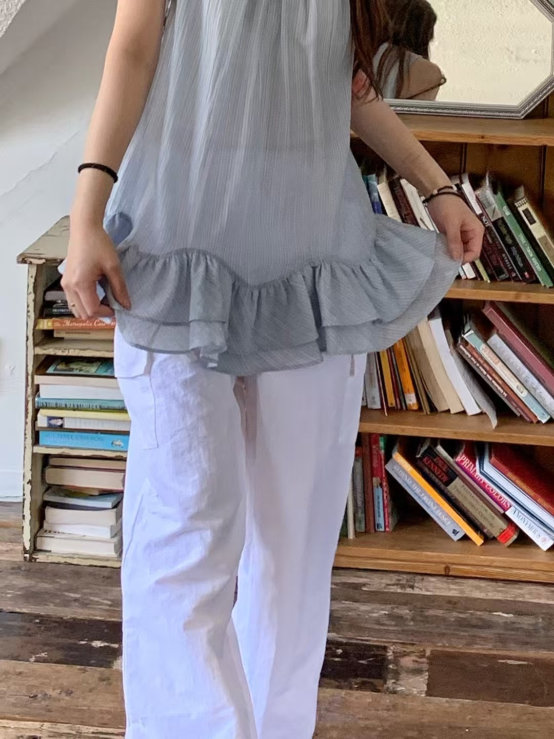 SECOND OTHER韓國直郵㊣女裝新品時尚休閑25春夏人氣吊帶背心SECOND OTHER吊帶/背心