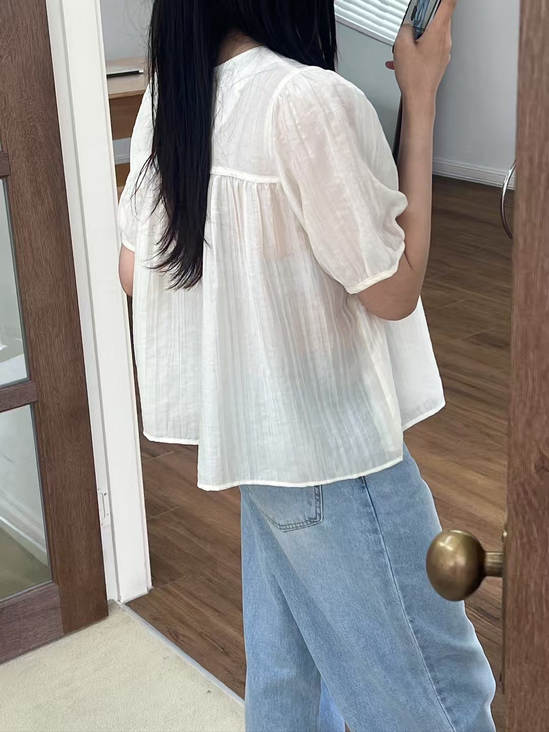 ALL OF US韓國代購㊣女裝新品推薦人氣時尚熱賣襯衫蕾絲衫ALL OF US襯衫/蕾絲衫