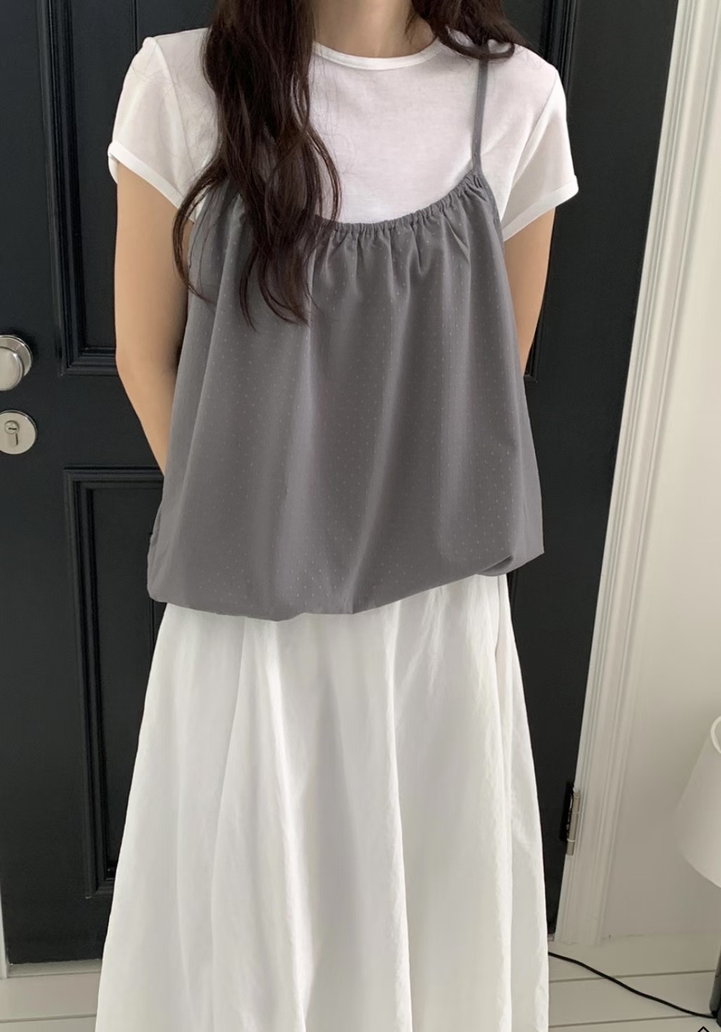 RARASHOW東大門㊣代購女士新品推薦25春夏人氣時尚吊帶背心RARASHOW吊帶/背心圖色2