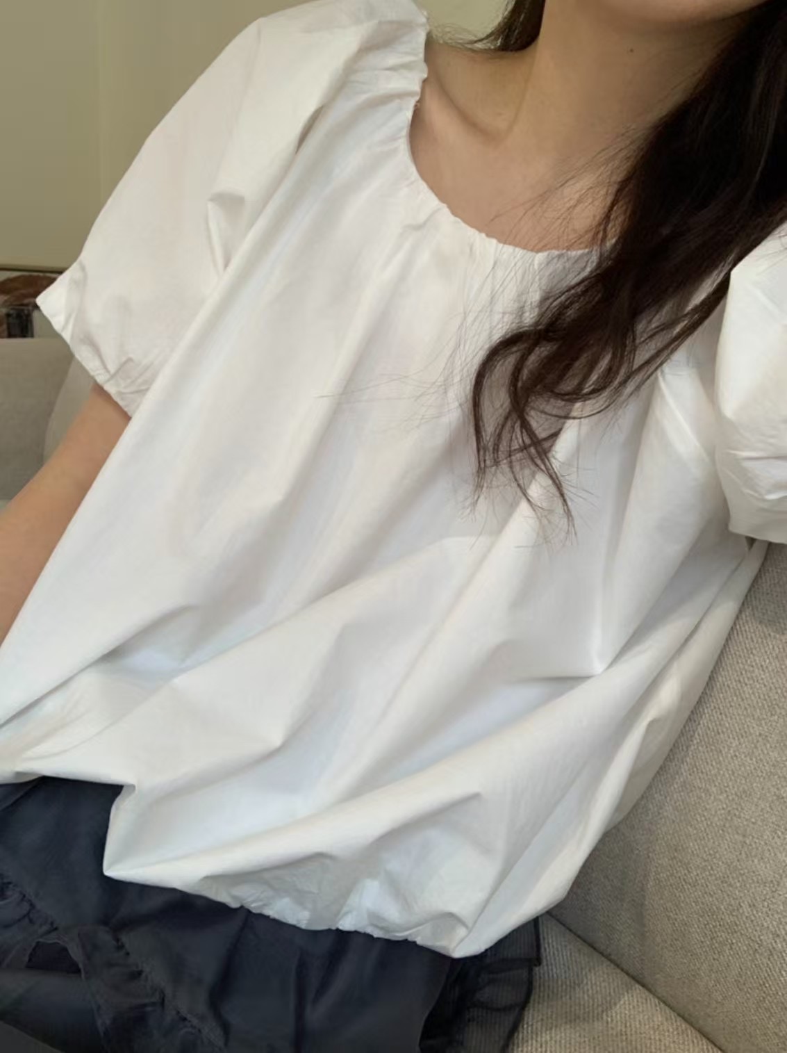 ALL OF US東大門㊣直郵女士新品真品時尚25春夏襯衫蕾絲衫ALL OF US襯衫/蕾絲衫